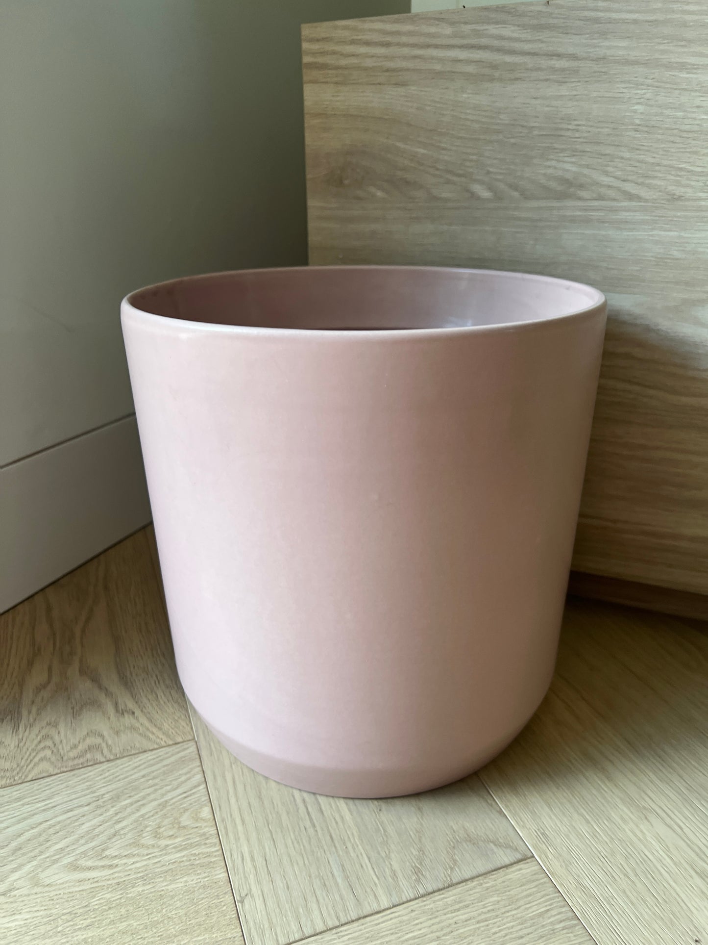 Blush Pink Large Ceramic Pot for Indoor Plant 24cm