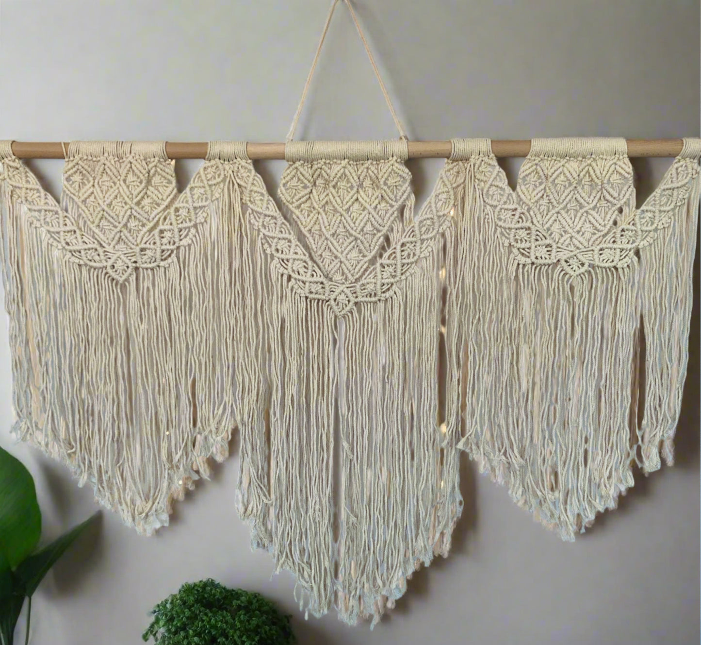 Wall Hanging Tapestry Hand Woven Macramé Large Boho Chic Home Décor