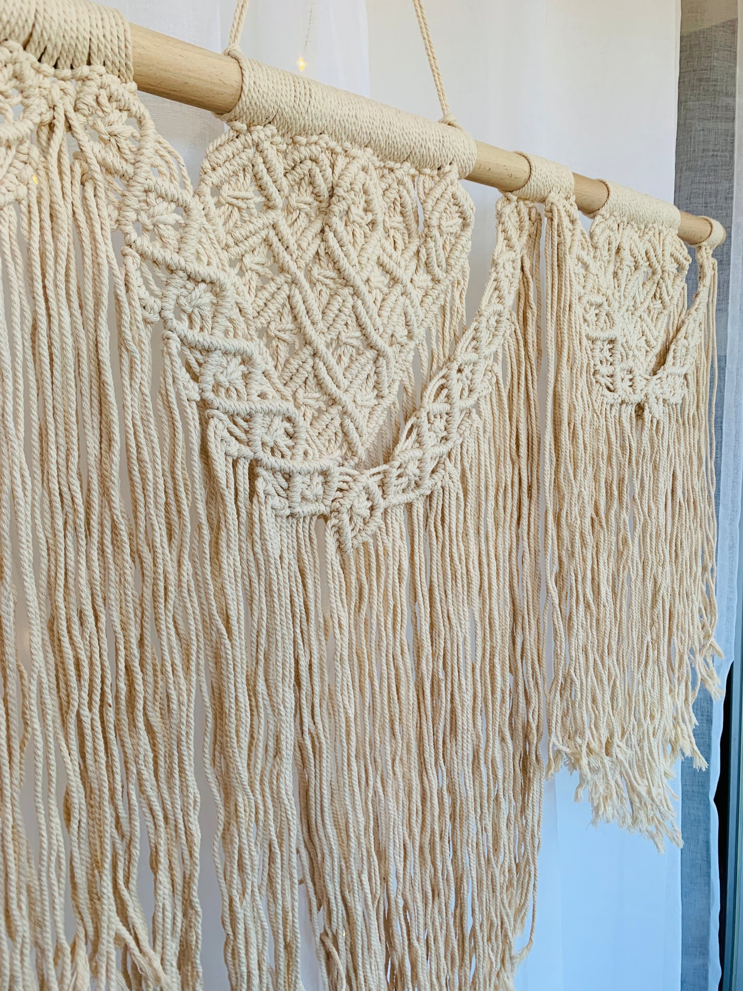 Wall Hanging Tapestry Hand Woven Macramé Large Boho Chic Home Décor