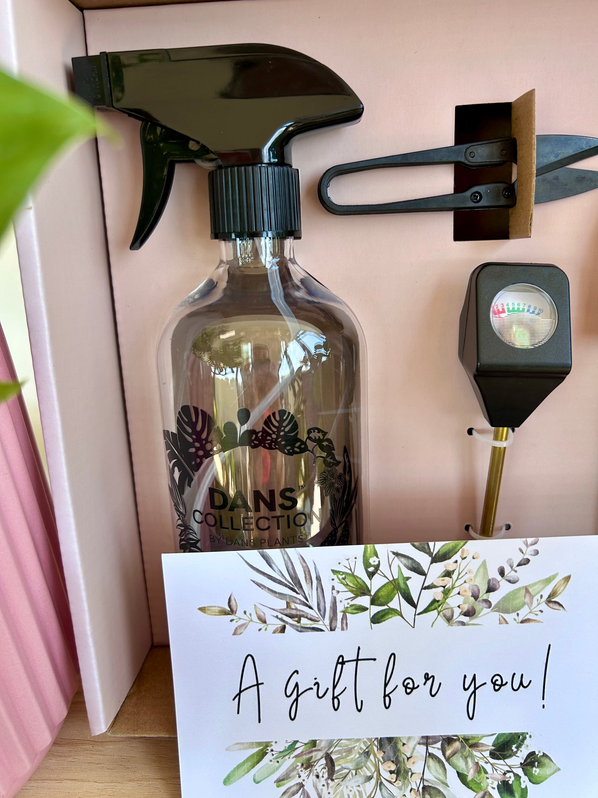 Plant Care Kit Gift Box Moisture Meter and Spray Bottle